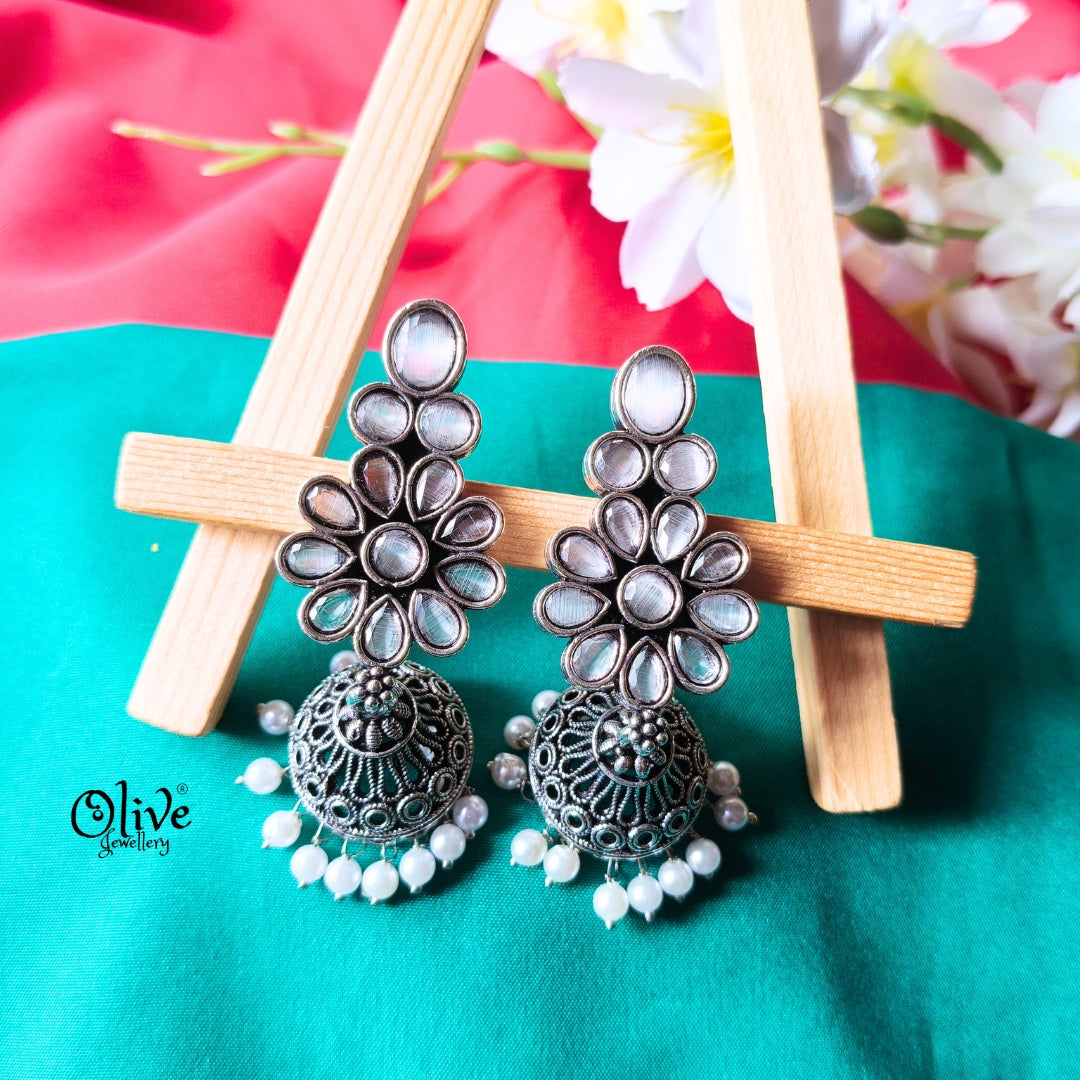 Oxidized Earrings-959