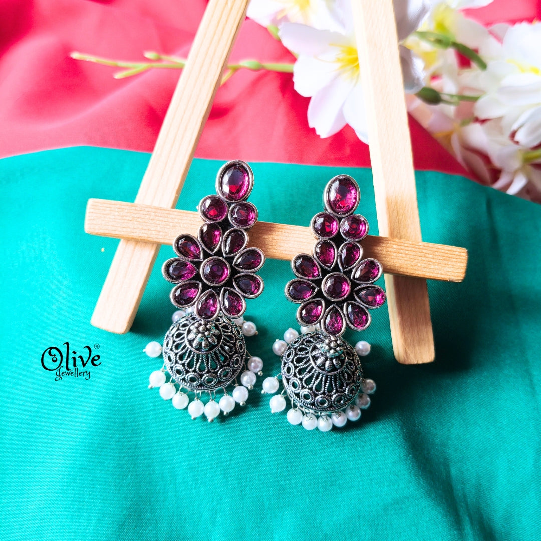 Oxidized Earrings-959
