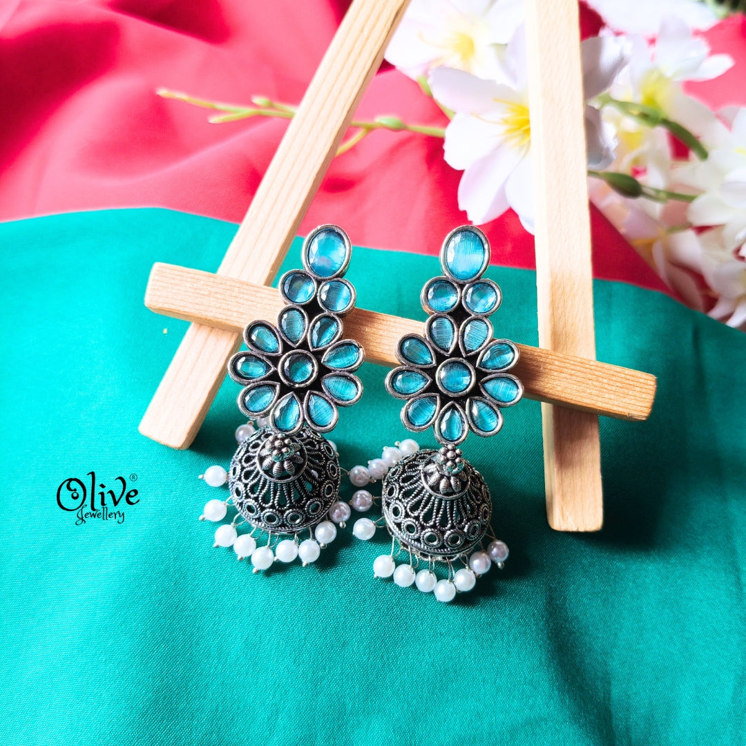 Oxidized Earrings-959