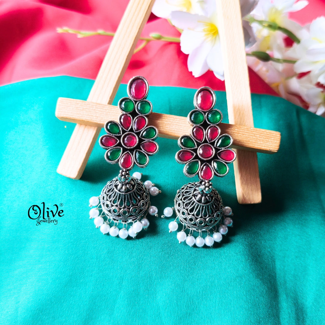 Oxidized Earrings-959