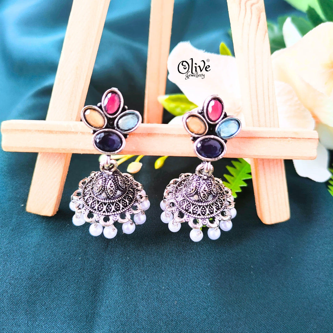 Oxidized Earrings-015