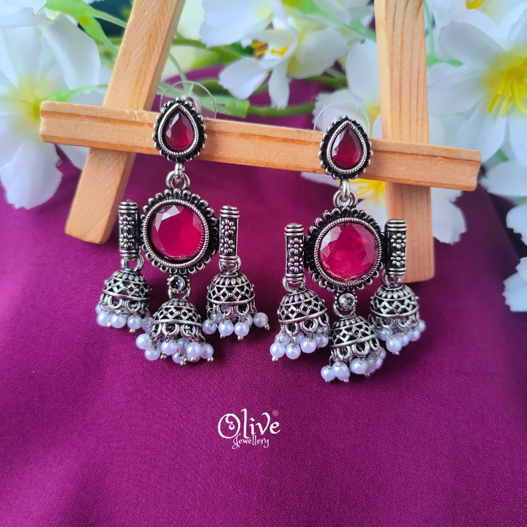 Oxidized Earrings-039