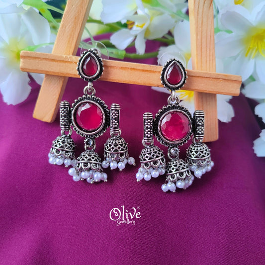 Oxidized Earrings-039