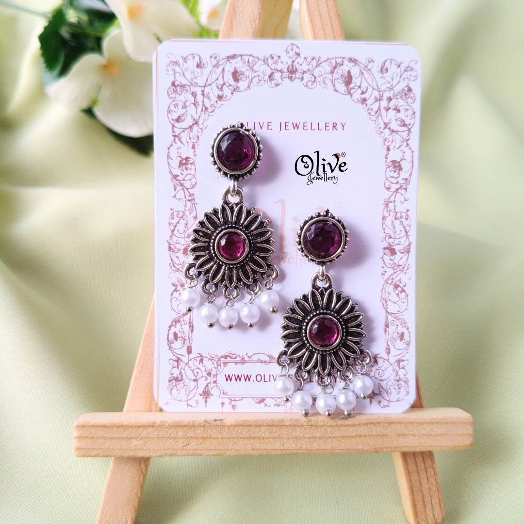 Oxidized Earrings-1080
