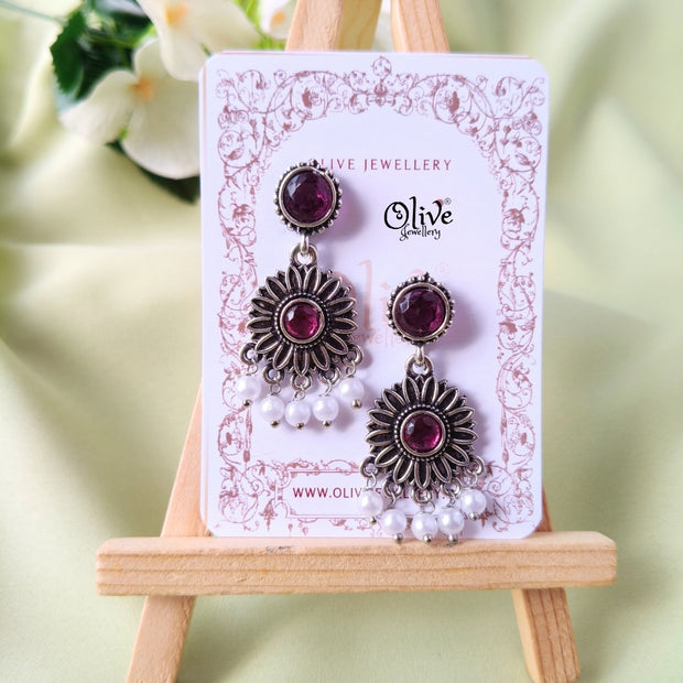 Oxidized Earrings-1080