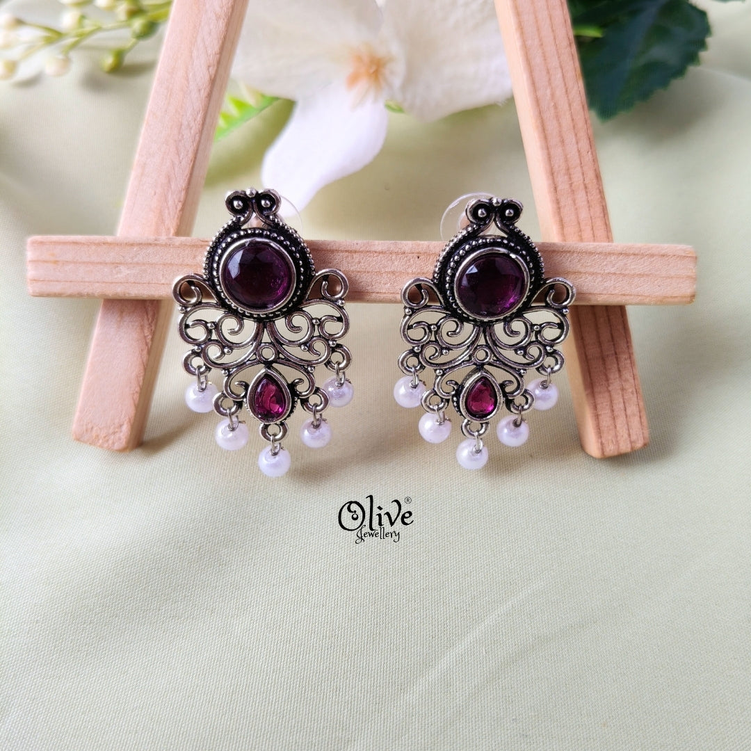 Oxidized Earrings-1092