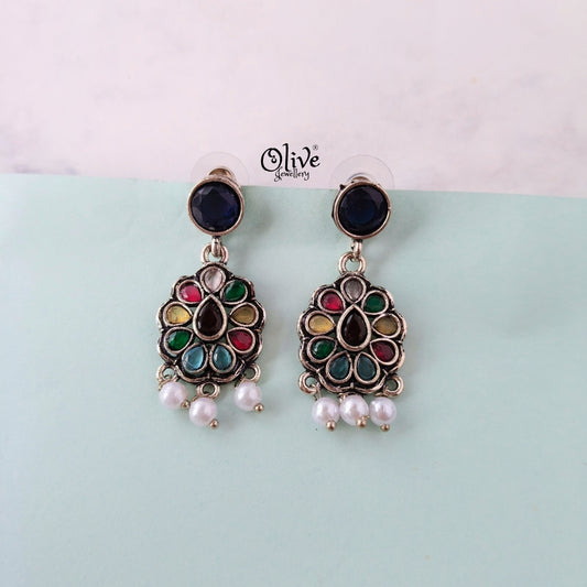 Oxidized Earrings-1116