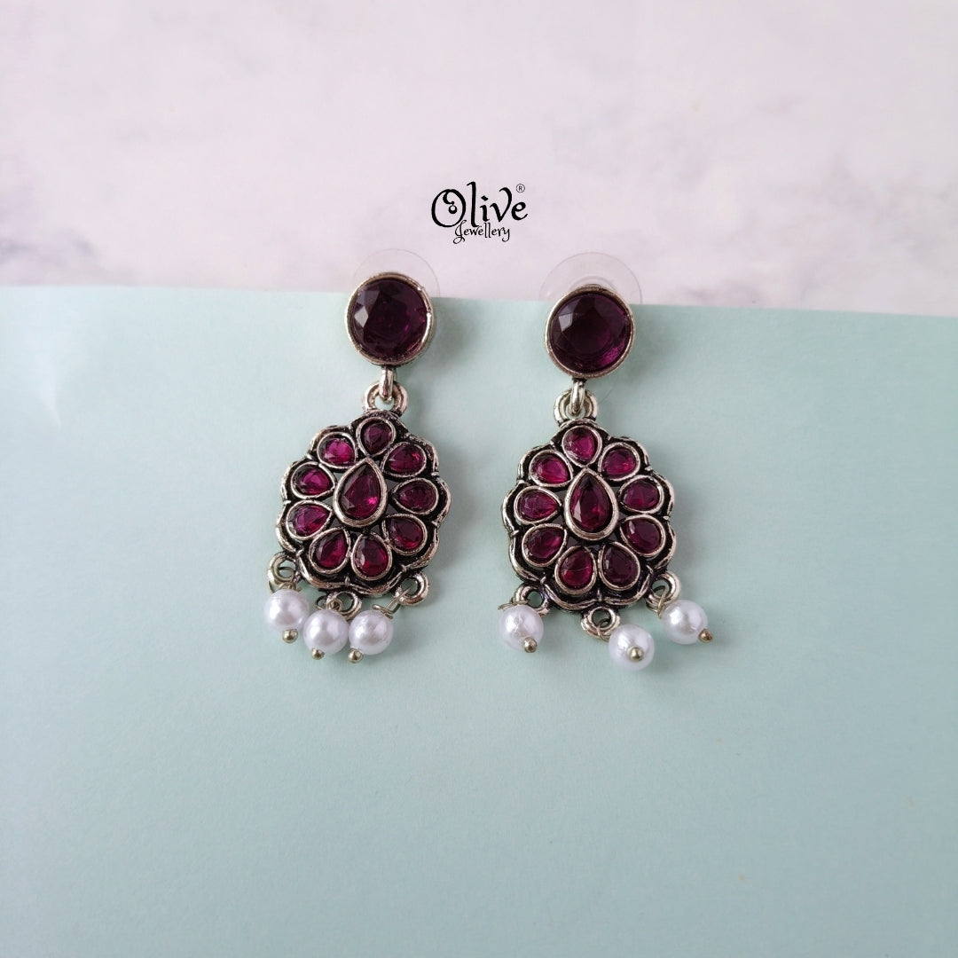 Oxidized Earrings-1116