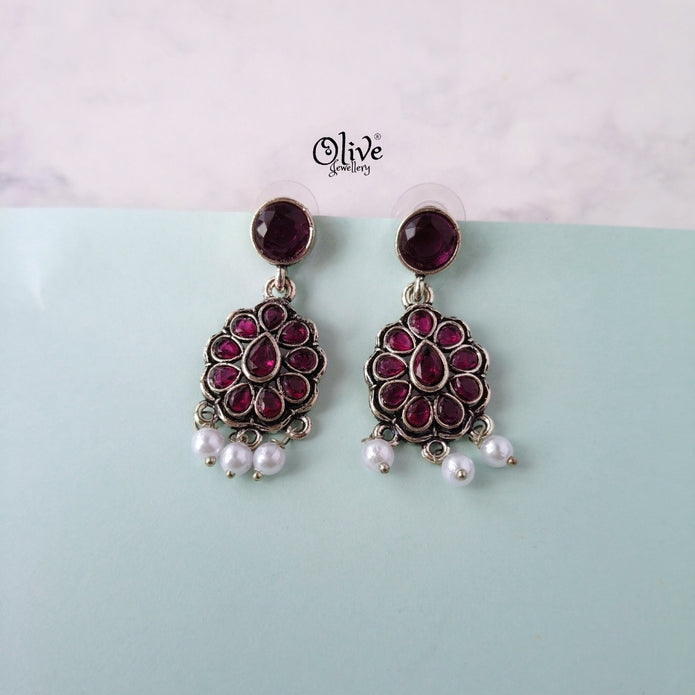 Oxidized Earrings-1116