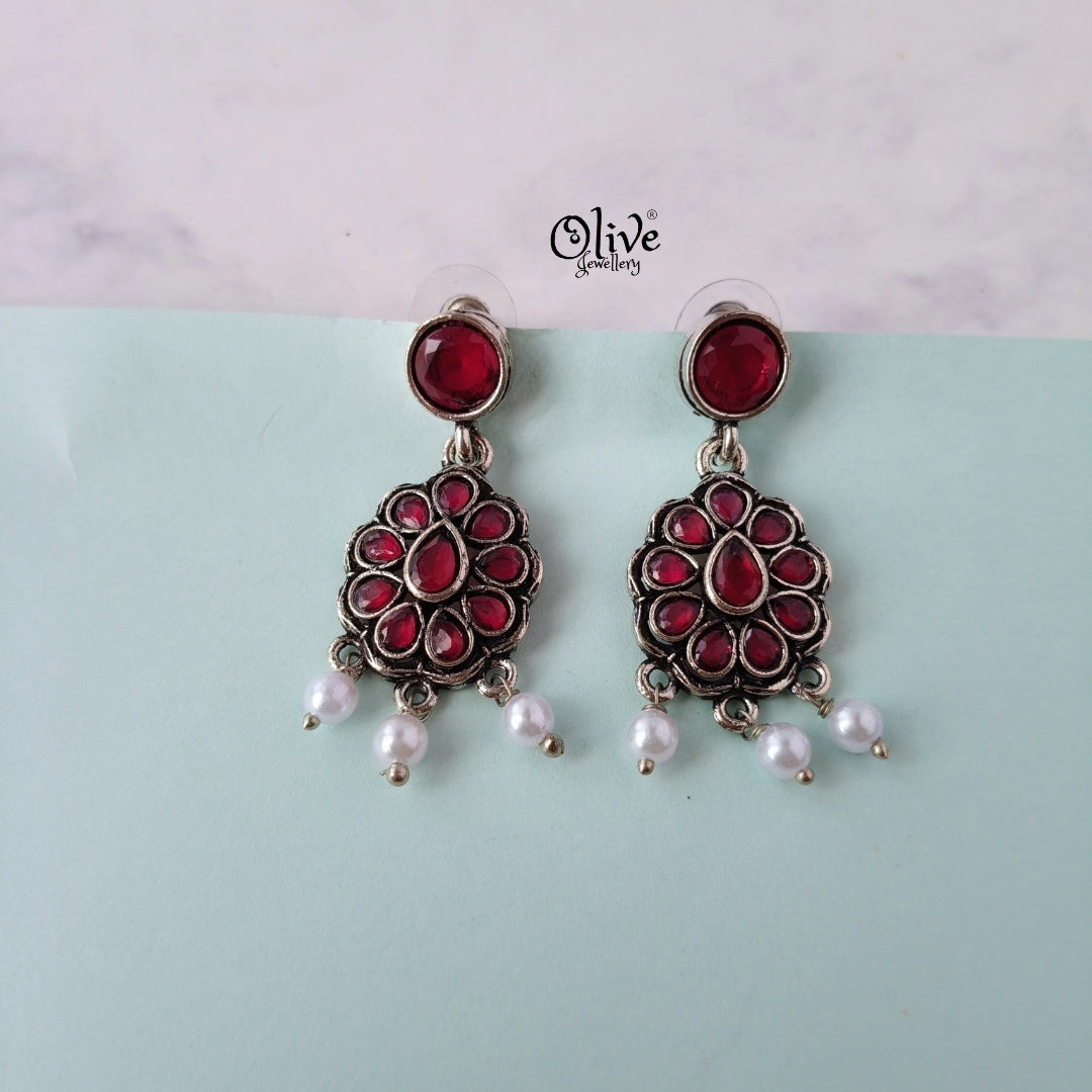 Oxidized Earrings-1116