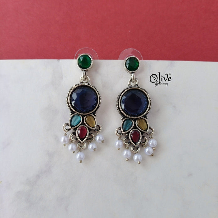 Oxidized Earrings-1125
