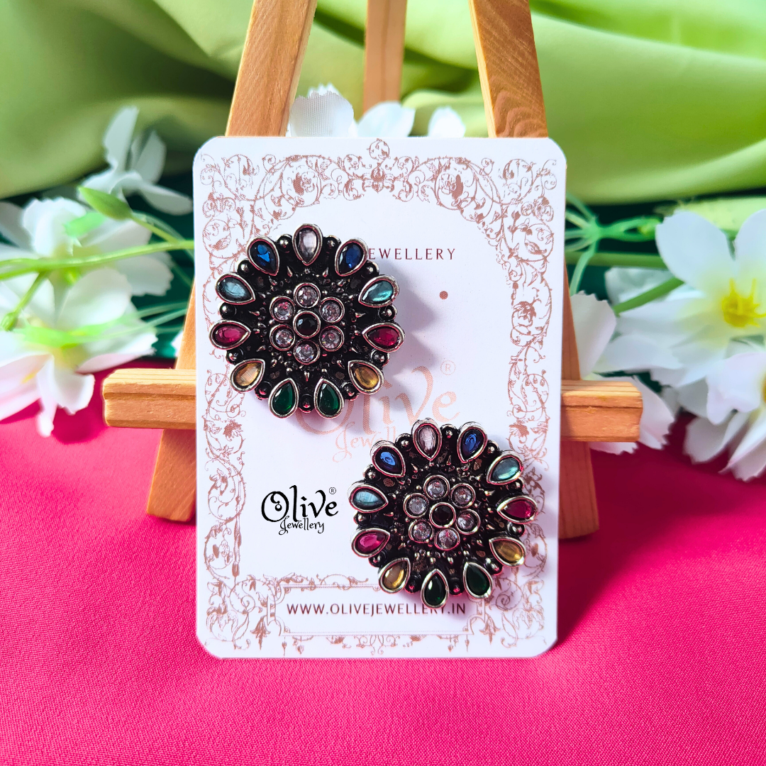 Oxidized Earrings-1156
