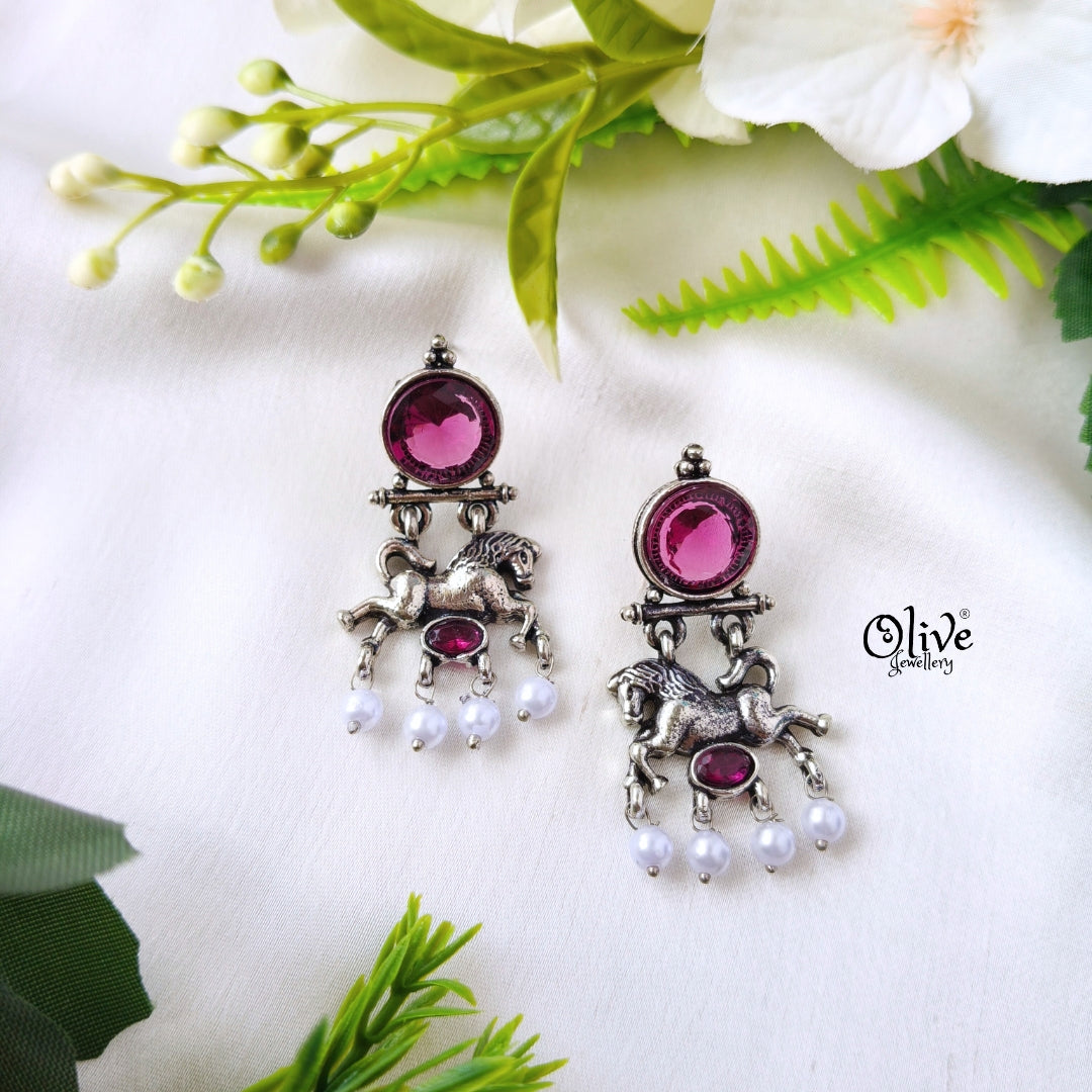 Oxidized Earrings-1222