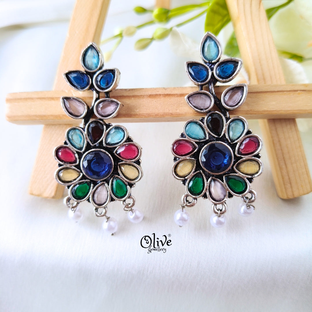 Oxidized Earrings-1233