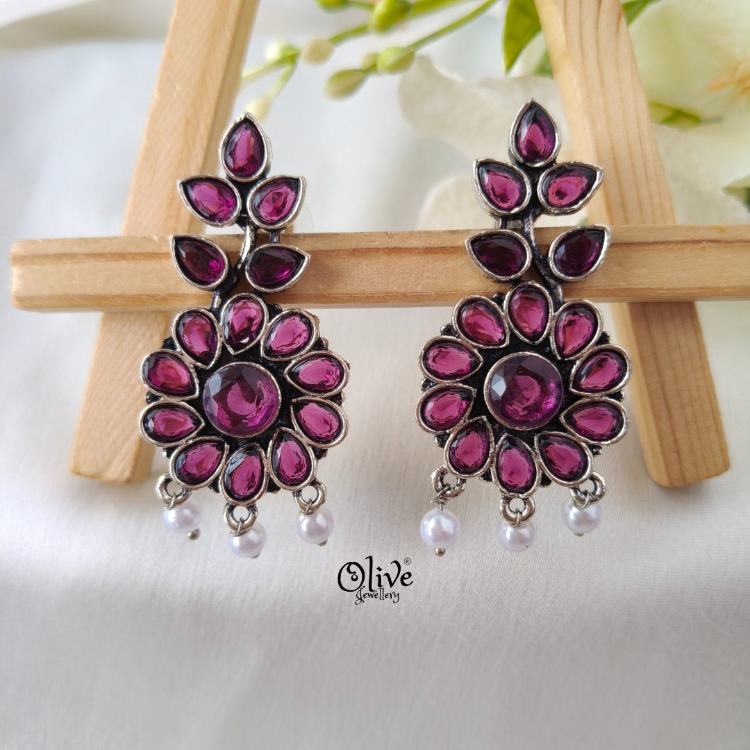 Oxidized Earrings-1233