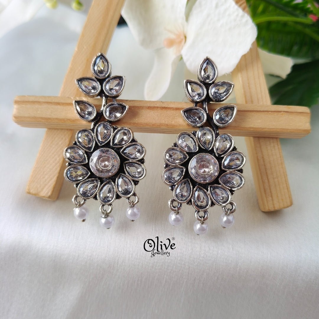 Oxidized Earrings-1233