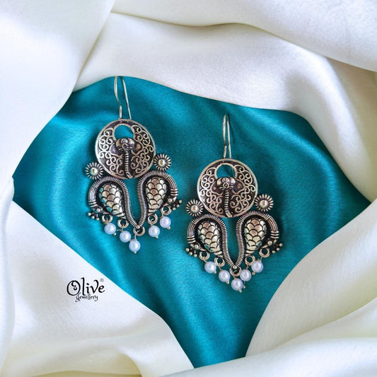 Oxidized Earrings -1250