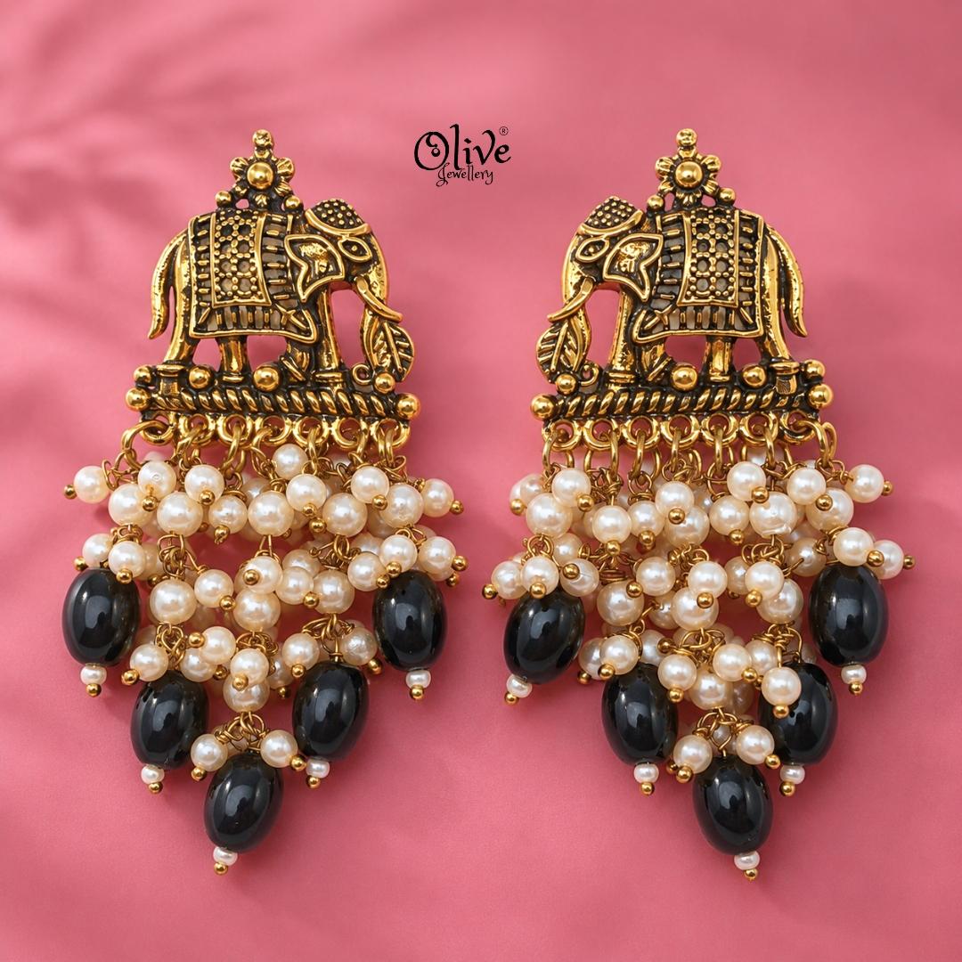 Oxidized Earrings-1253