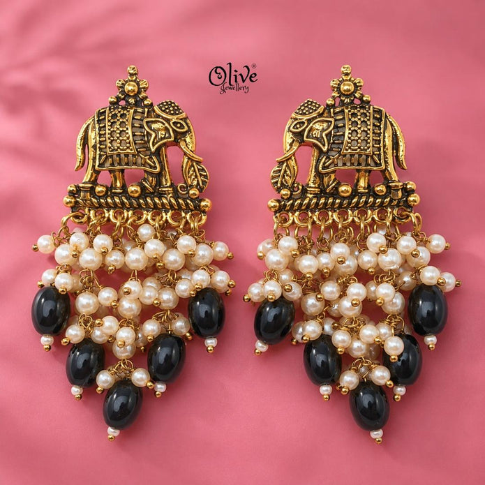 Oxidized Earrings-1253