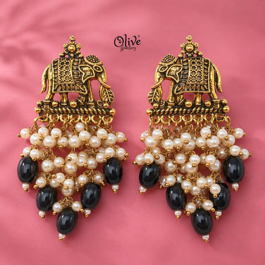 Oxidized Earrings-1253