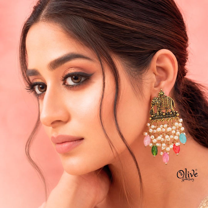 Oxidized Earrings-1253
