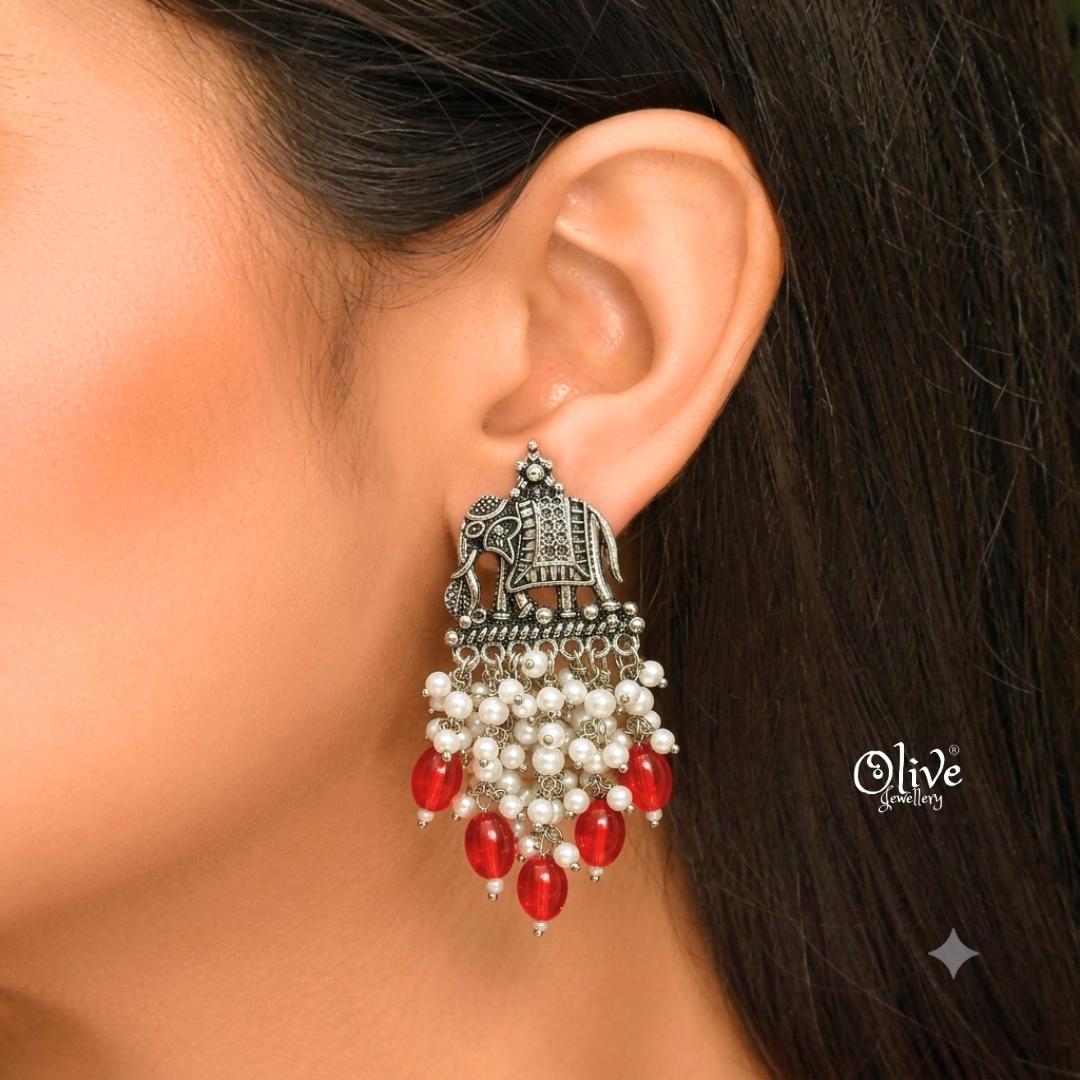 Oxidized Earrings-1274