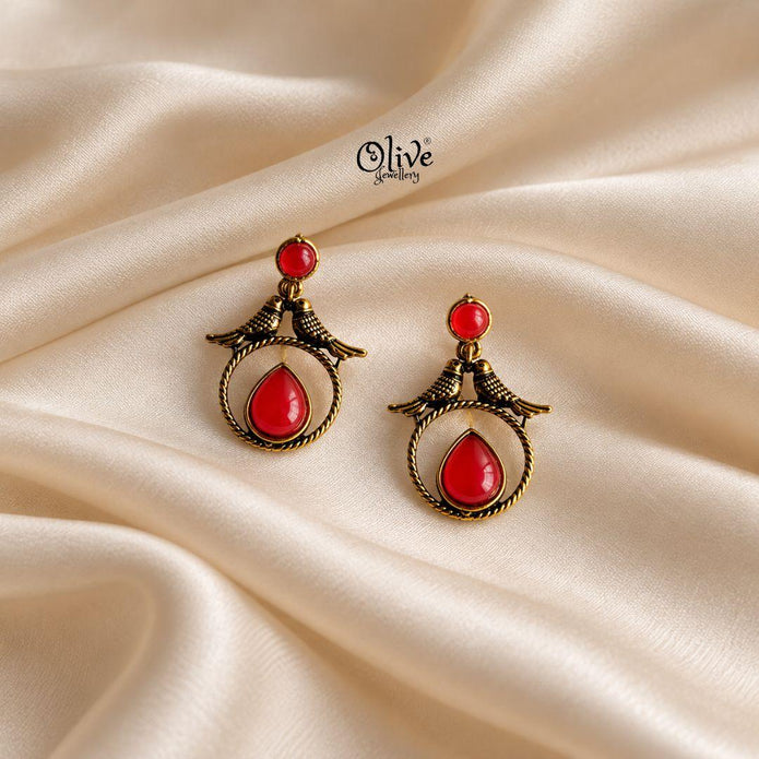 Oxidized Earrings-1297