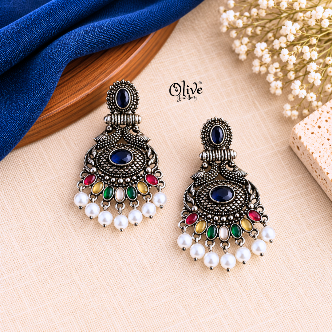 Oxidized Earrings-1327
