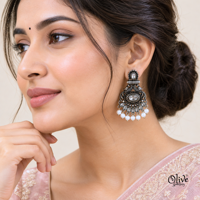 Oxidized Earrings-1327