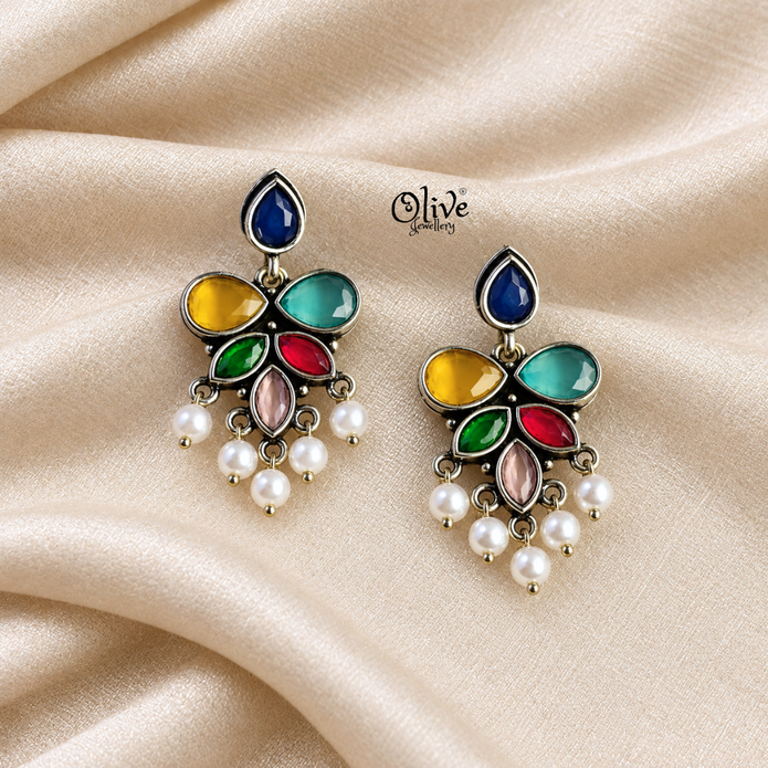 Oxidized Earrings-1348