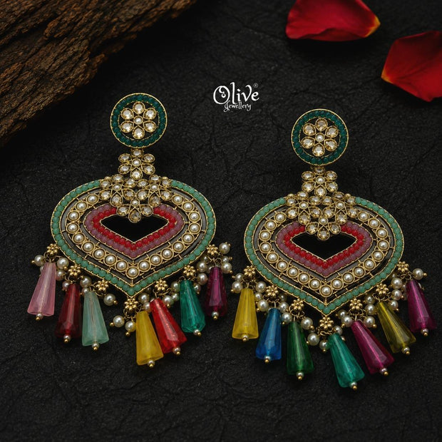 Raga Fusion Earrings - 263 Multicolor
