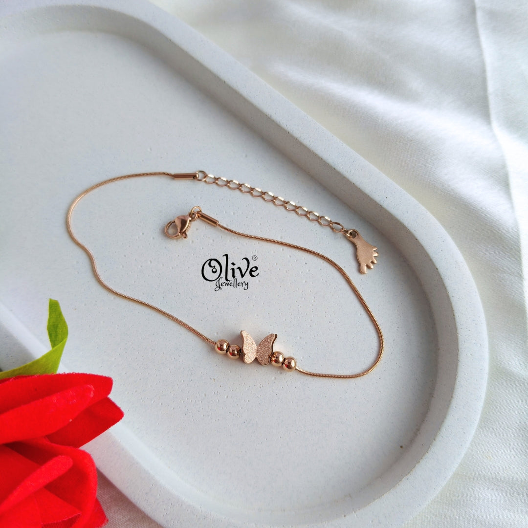 Stainless Steel Bracelets - 12 - Rose Gold Shade