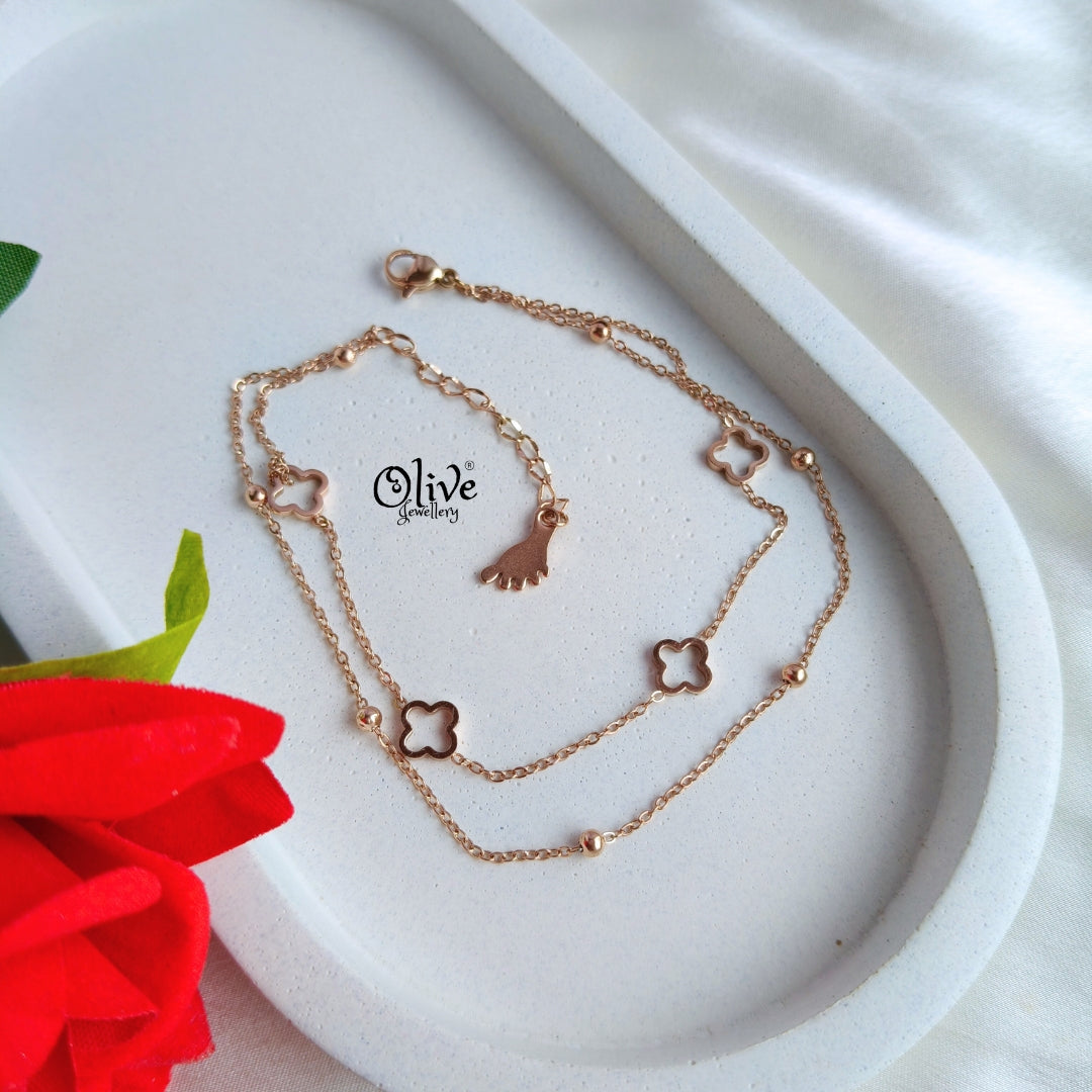 Stainless Steel Bracelets - 13 - Rose Gold Shade