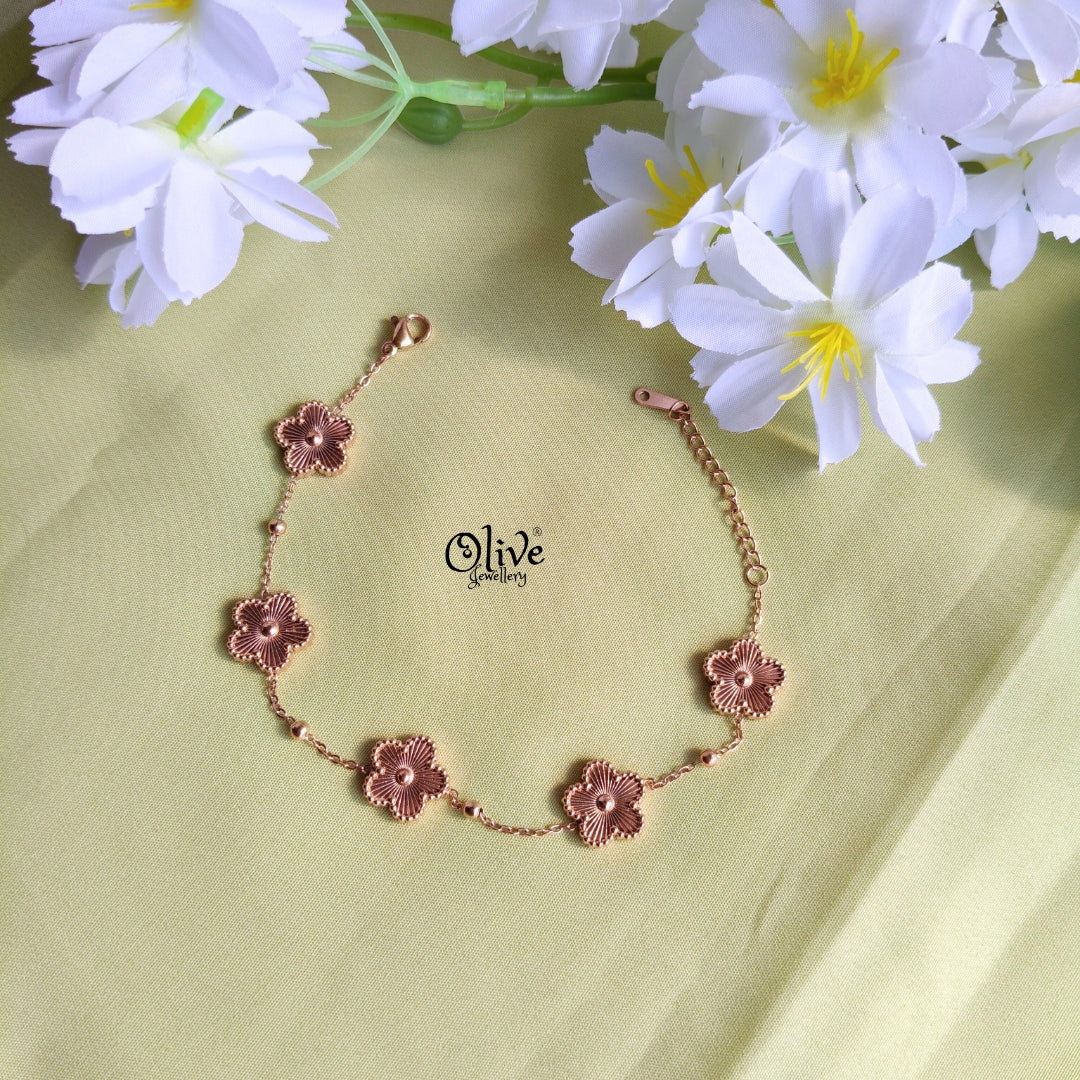 Stainless Steel Bracelets - 28 -Rose Gold Shade