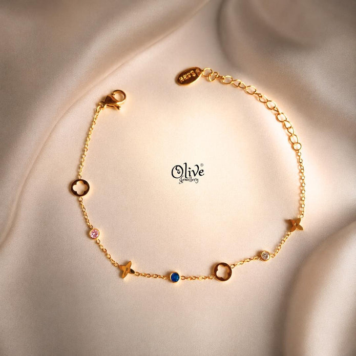 Stainless Steel Bracelets - 230-Gold shade