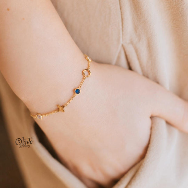 Stainless Steel Bracelets - 030-Gold shade