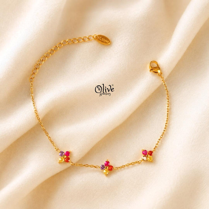Stainless Steel Bracelets - 231-Gold shade