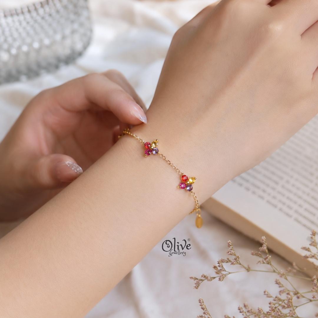 Stainless Steel Bracelets - 231-Gold shade