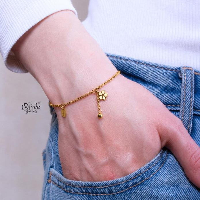 Stainless Steel Bracelets - 232-Gold shade