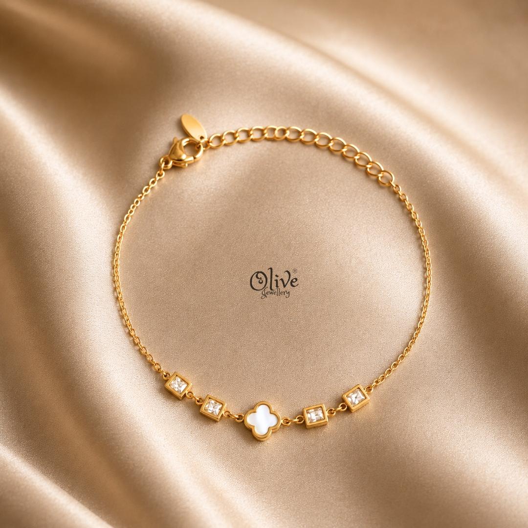 Stainless Steel Bracelets - 234-Gold shade