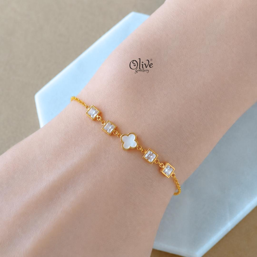 Stainless Steel Bracelets - 234-Gold shade