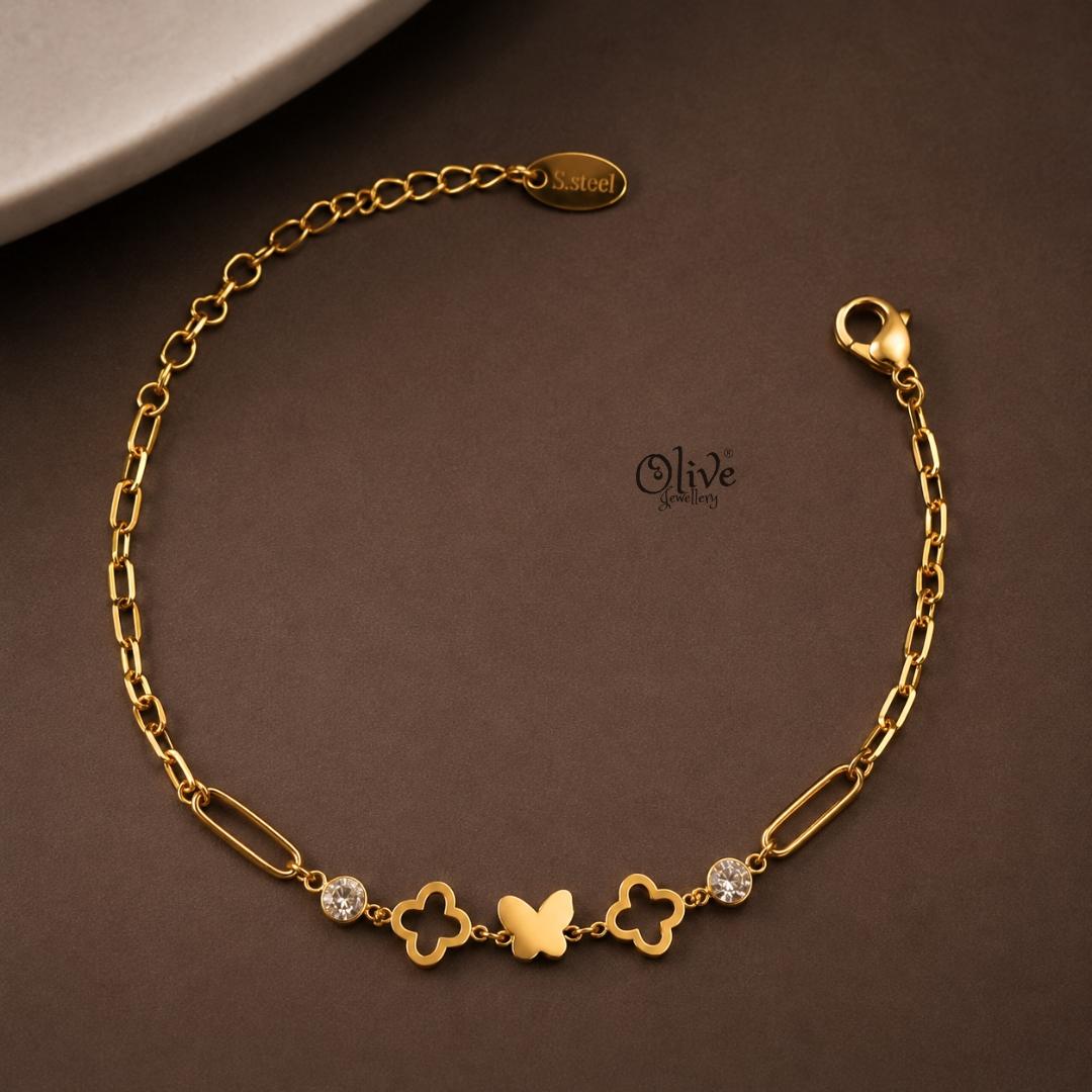 Stainless Steel Bracelets - 235-Gold shade
