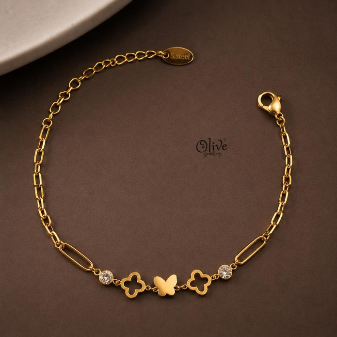 Stainless Steel Bracelets - 235-Gold shade