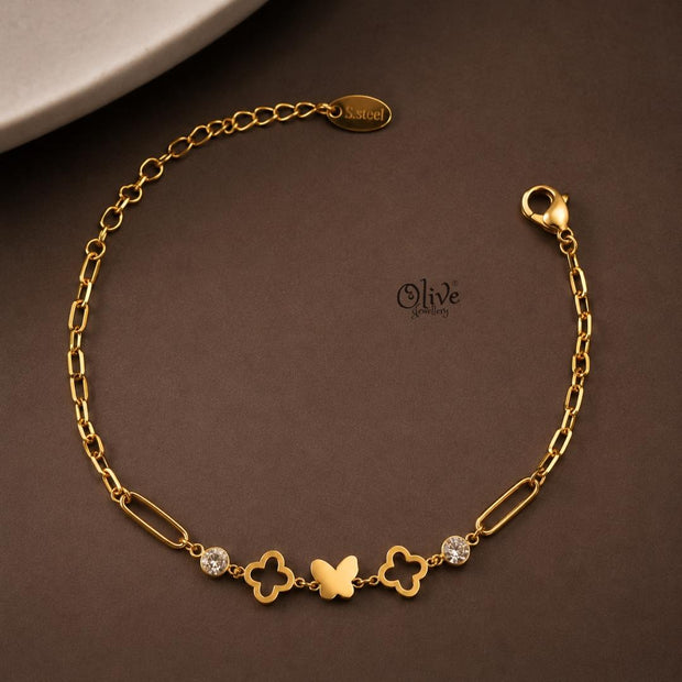 Stainless Steel Bracelets - 035-Gold shade
