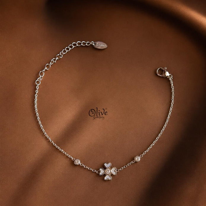 Stainless Steel Bracelets - 236-Silver shade