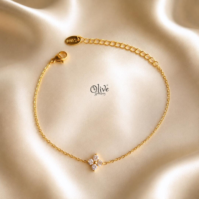 Stainless Steel Bracelets - 237-Gold shade