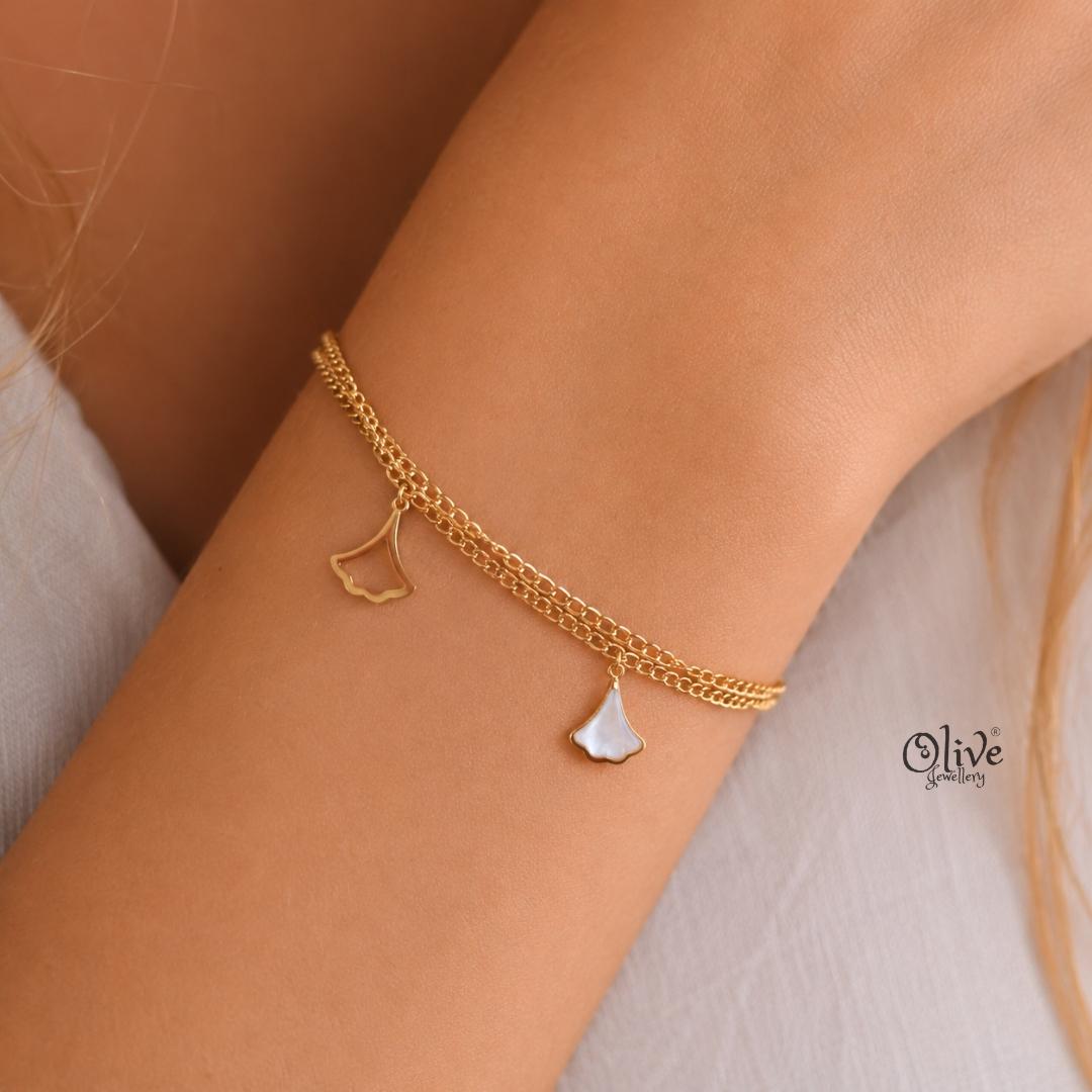 Stainless Steel Bracelets - 238-Gold shade