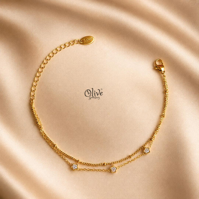 Stainless Steel Bracelets - 239-Gold shade