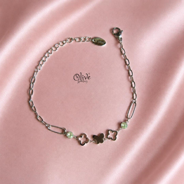 Stainless Steel Bracelets - 041-Silver shade