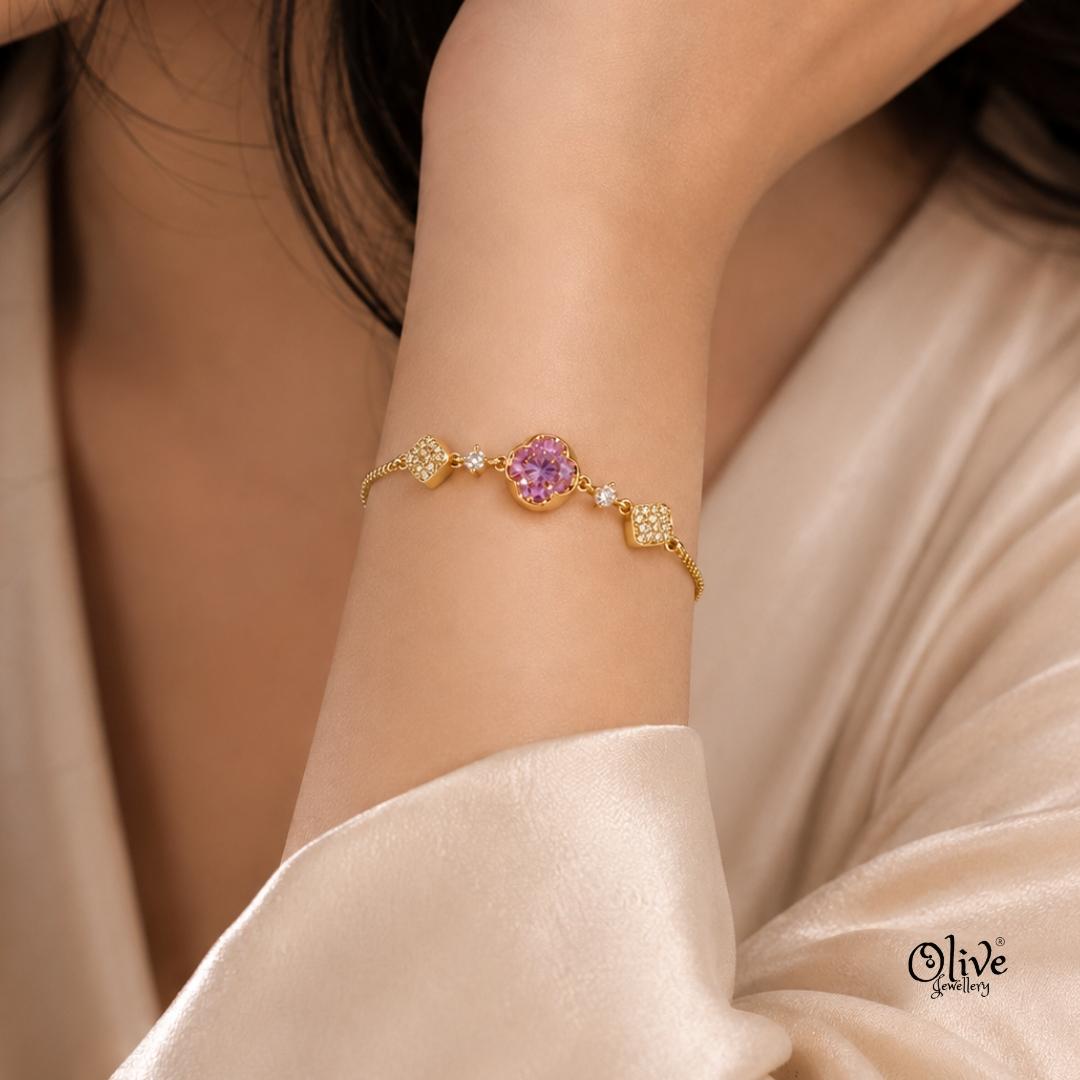 Stainless Steel Bracelets - 060(Gold Shade)